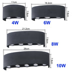 IP65 Waterproof LED Wall Light Outdoor Up Down Sconce
