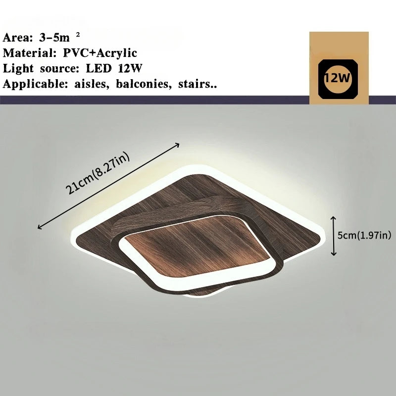 Nordic Tri-Colour LED Flush Mount Ceiling Light
