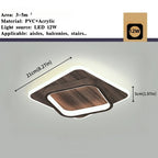 Nordic Tri-Colour LED Flush Mount Ceiling Light