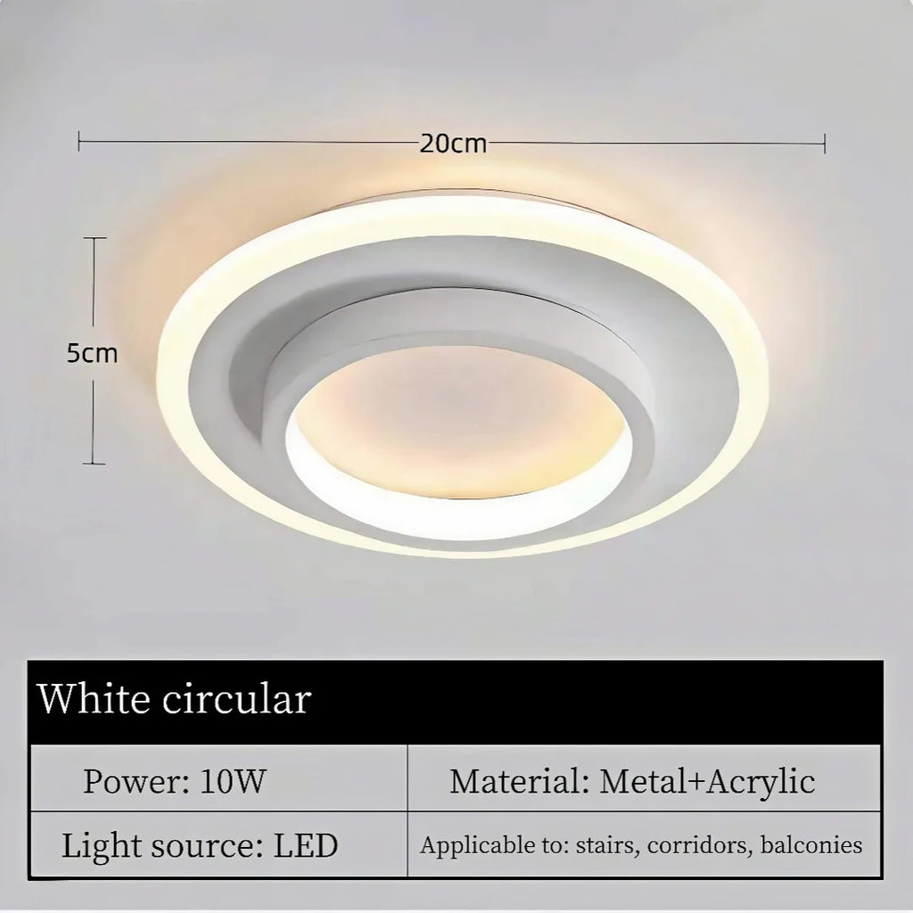 Nordic Tri-Colour LED Flush Mount Ceiling Light