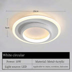 Nordic Tri-Colour LED Flush Mount Ceiling Light