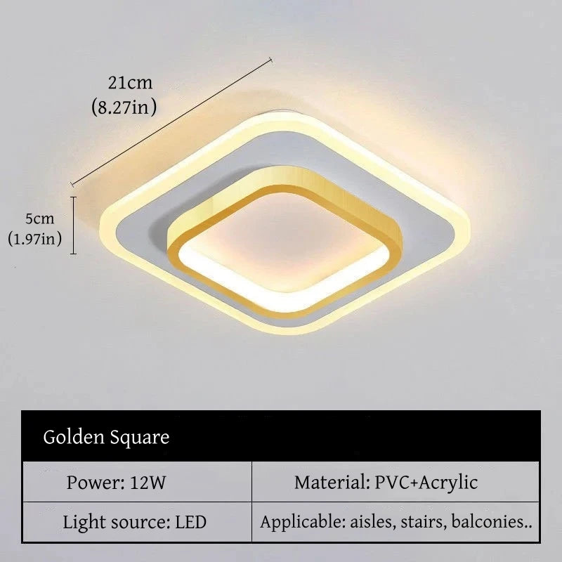 Nordic Tri-Colour LED Flush Mount Ceiling Light