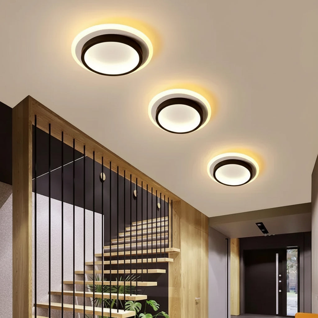 Nordic Tri-Colour LED Flush Mount Ceiling Light