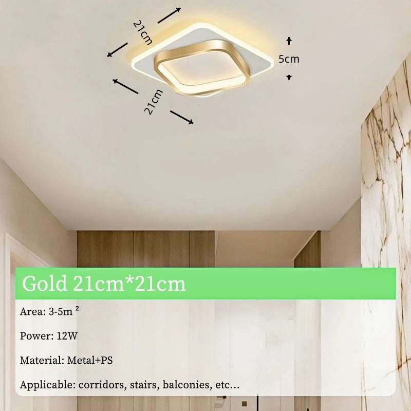 Nordic Tri-Colour LED Flush Mount Ceiling Light