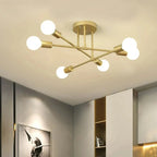 Nordic Sputnik Chandelier 6-Arm Iron E27 Semi-Flush