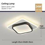 Plafonnier LED moderne DINDALLED pour couloir et escalier