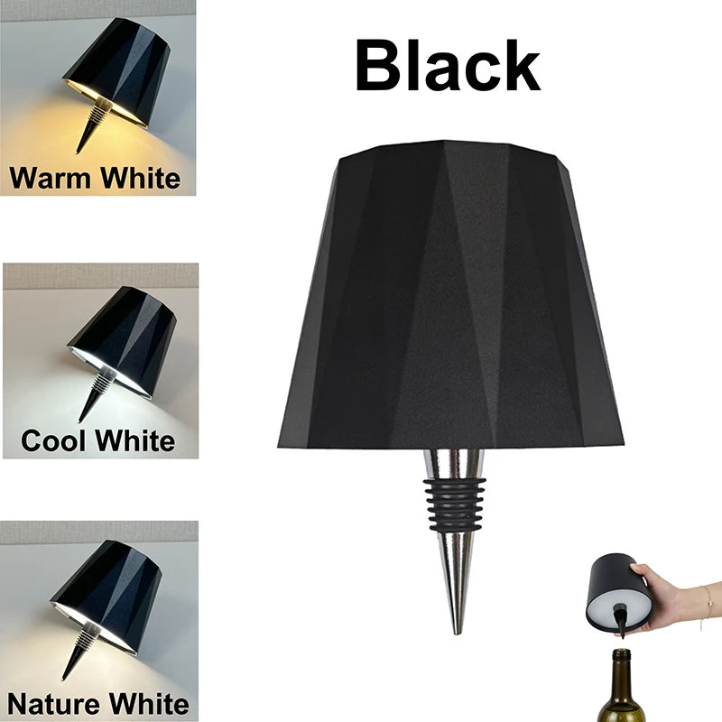 Wine Bottle LED Lamp Wireless Touch Dimmable USB-C