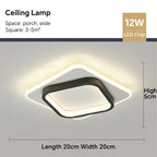 Plafonnier LED moderne DINDALLED pour couloir et escalier
