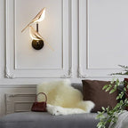 Lustre de plafond moderne Magpie Chambre à coucher avec éclairage LED oiseau