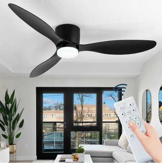 Ceiling Fan with Light DC Motor Remote Control Reversible