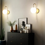 Modern G9 9W LED Wall Sconces with Frosted Glass Shade