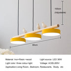 Lustre nordique de restaurant, moderne, minimaliste, à LED, pour salle à manger