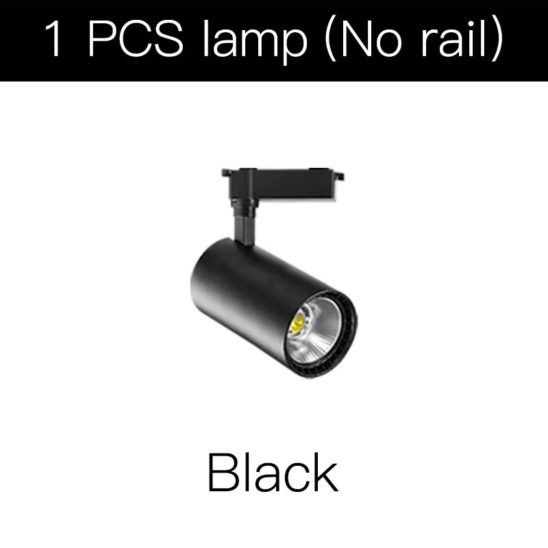 Adjustable COB LED Track Spotlight Multi-Head 12W–50W