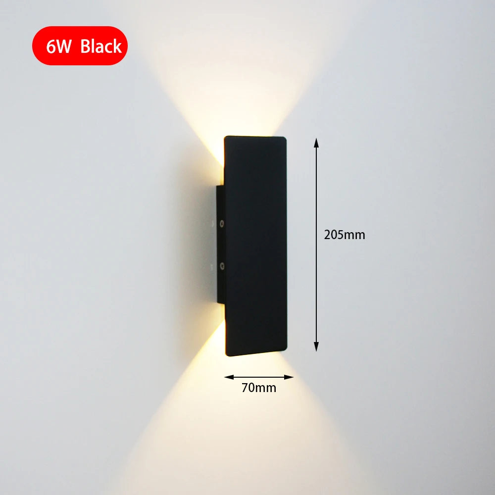Applique murale LED intérieure moderne et simple pour chambre et salon
