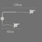 French Style Long Arm Adjustable Aluminium Wall Sconce