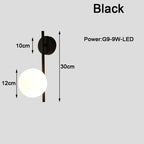 Modern G9 9W LED Wall Sconces with Frosted Glass Shade