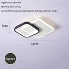Nordic Tri-Colour LED Flush Mount Ceiling Light