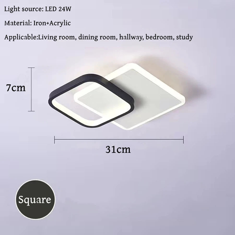 Nordic Tri-Colour LED Flush Mount Ceiling Light