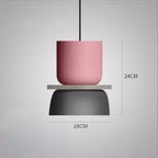Two-Tone Macaron Stacked Pendant Light