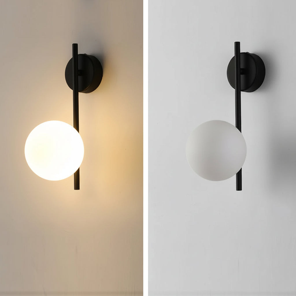 Modern G9 9W LED Wall Sconces with Frosted Glass Shade