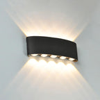 Modern LED Wall Sconce Up Down Waterproof Indoor Black