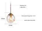 Lustre Moderne en Métal de Luxe LED Créatif Nordique en Verre