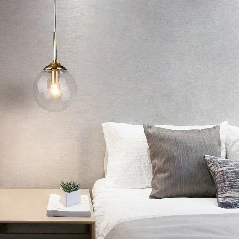 Lustre Moderne en Métal de Luxe LED Créatif Nordique en Verre