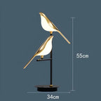 Lustre de plafond moderne Magpie Chambre à coucher avec éclairage LED oiseau