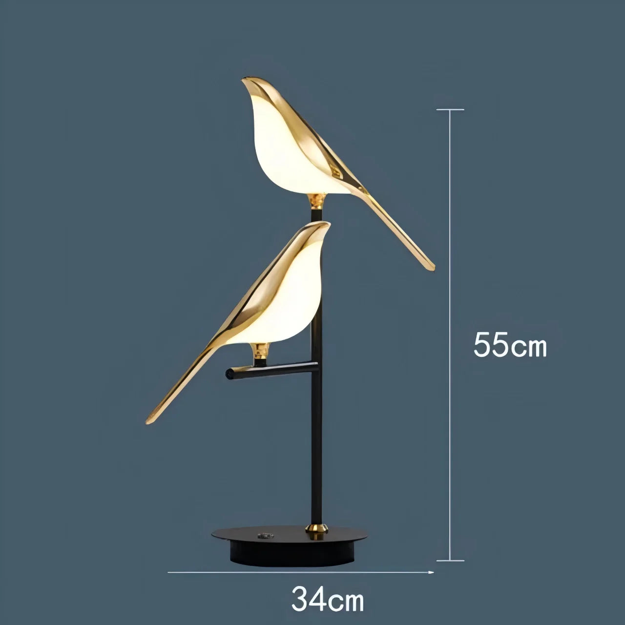 Lustre de plafond moderne Magpie Chambre à coucher avec éclairage LED oiseau