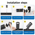 Modular Adjustable Spotlight Track Lighting System