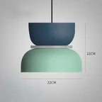 Two-Tone Macaron Stacked Pendant Light