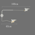 French Style Long Arm Adjustable Aluminium Wall Sconce