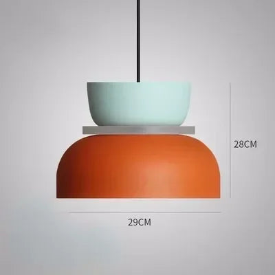 Two-Tone Macaron Stacked Pendant Light