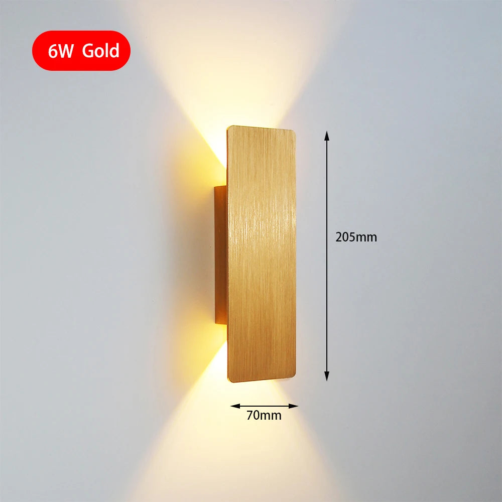 Applique murale LED intérieure moderne et simple pour chambre et salon
