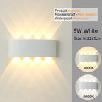 Modern LED Wall Sconce Up Down Indoor Outdoor Aluminium