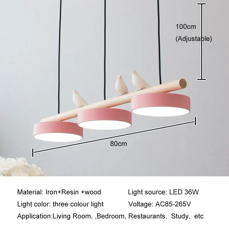 Lustre nordique de restaurant, moderne, minimaliste, à LED, pour salle à manger
