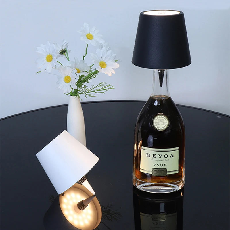 Wine Bottle LED Lamp Wireless Touch Dimmable USB-C