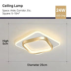 Plafonnier LED moderne DINDALLED pour couloir et escalier