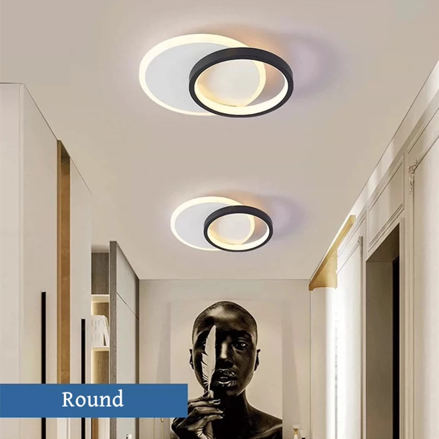 Nordic Tri-Colour LED Flush Mount Ceiling Light