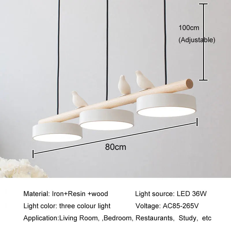 Lustre nordique de restaurant, moderne, minimaliste, à LED, pour salle à manger