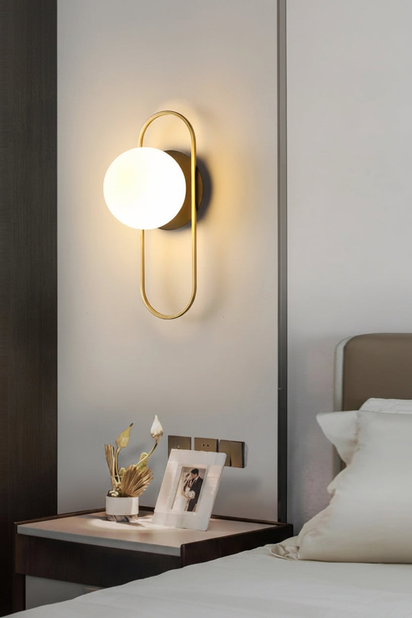 Modern G9 9W LED Wall Sconces with Frosted Glass Shade