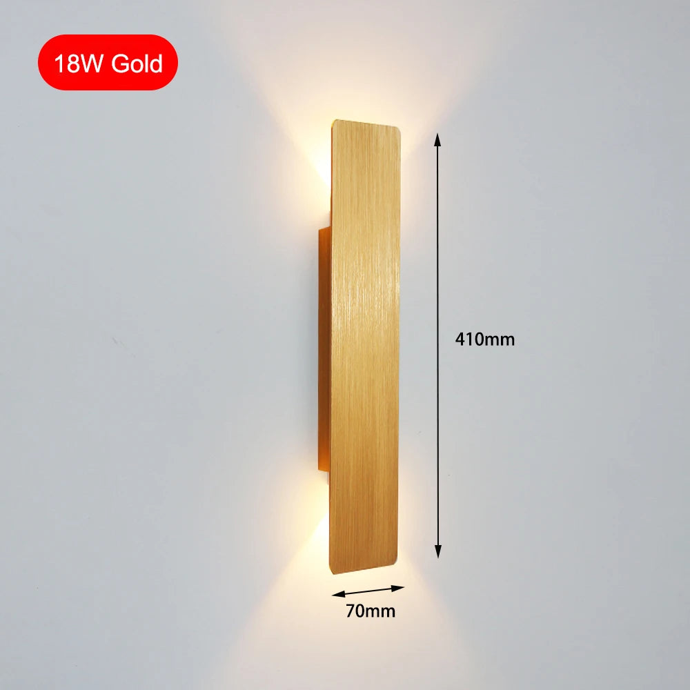 Applique murale LED intérieure moderne et simple pour chambre et salon