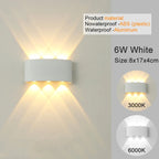 Modern LED Wall Sconce Up Down Indoor Outdoor Aluminium