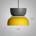 Two-Tone Macaron Stacked Pendant Light