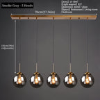 Lustre Moderne en Métal de Luxe LED Créatif Nordique en Verre