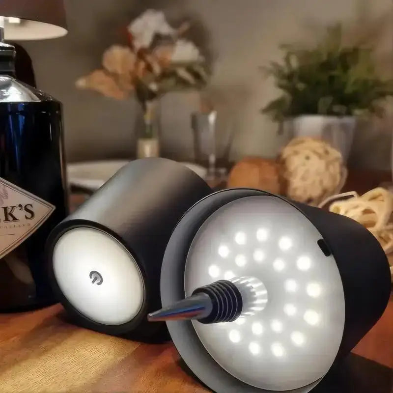 Rechargeable Bottle Stopper LED Table Lamp RGB Dimmable