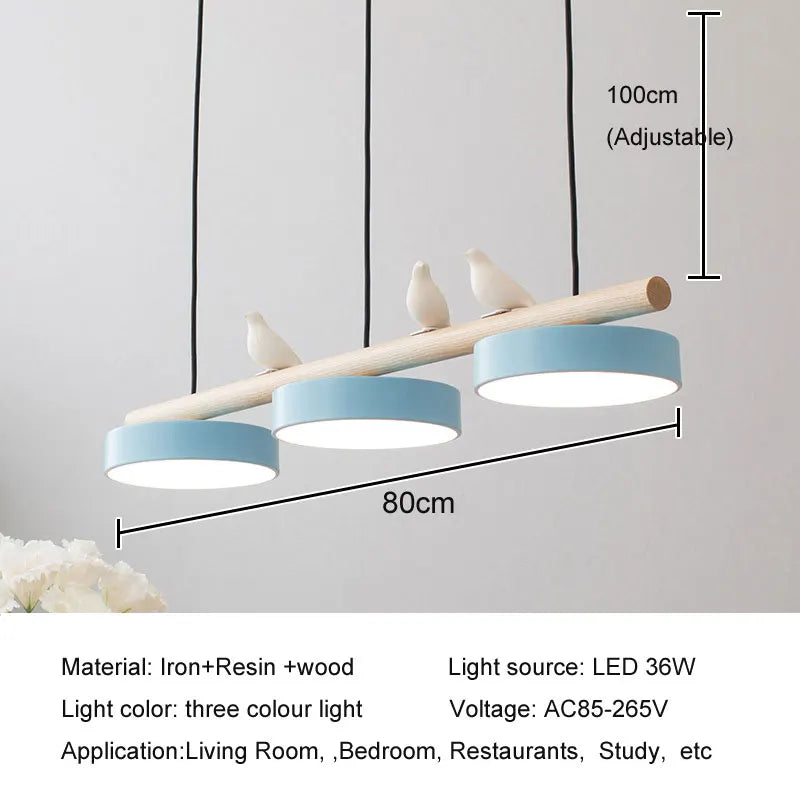 Lustre nordique de restaurant, moderne, minimaliste, à LED, pour salle à manger
