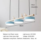 Lustre nordique de restaurant, moderne, minimaliste, à LED, pour salle à manger