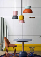 Two-Tone Macaron Stacked Pendant Light