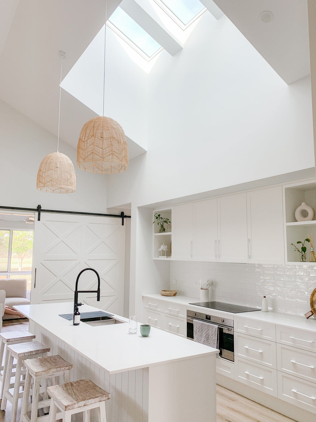 Amalfi Rattan Lace Pendant Light - Natural